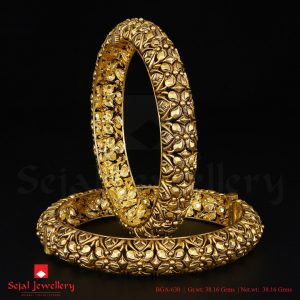 Antique Plain Jewellery Bangles BGA-630