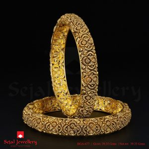 Antique Plain Jewellery Bangles BGA-677