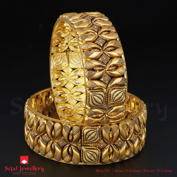 Antique Plain Jewellery Bangles BGA-711