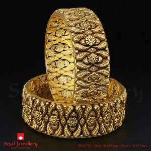 Antique Plain Jewellery Bangles BGA-712