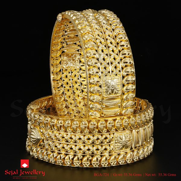 Antique Plain Jewellery Bangles BGA-724