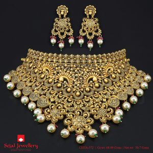 Antique Plain Jewellery Choker Set CHTA-572