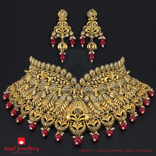 Antique Plain Jewellery Choker Set