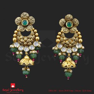 Antique Jewellery Ear Tops EWA-195
