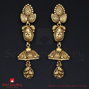 Antique Plain Jewellery Ear Tops EWA-292