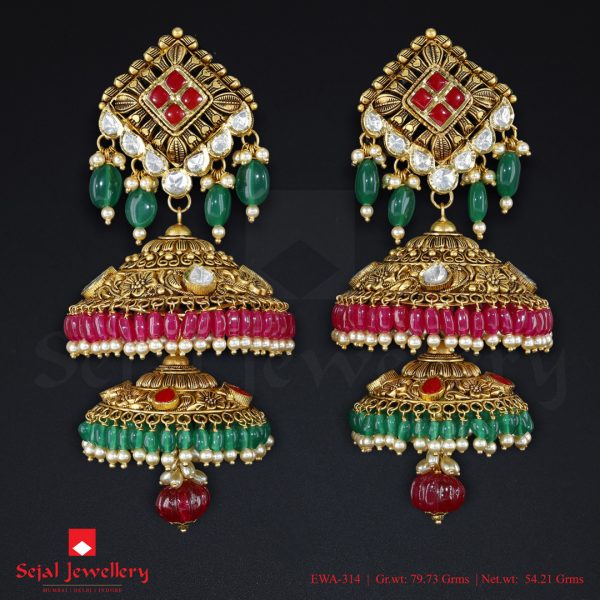 Antique Jewellery Ear Tops