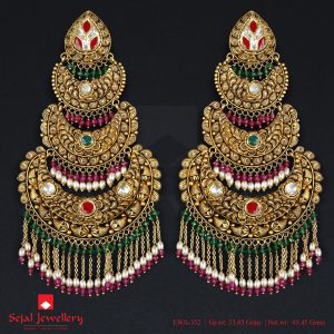 Antique Jewellery Ear Tops EWA-352