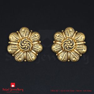 Antique Plain Jewellery Ear Tops EWA-362