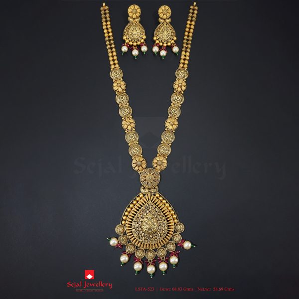 Antique Plain Jewellery Long Sets LSTA-523
