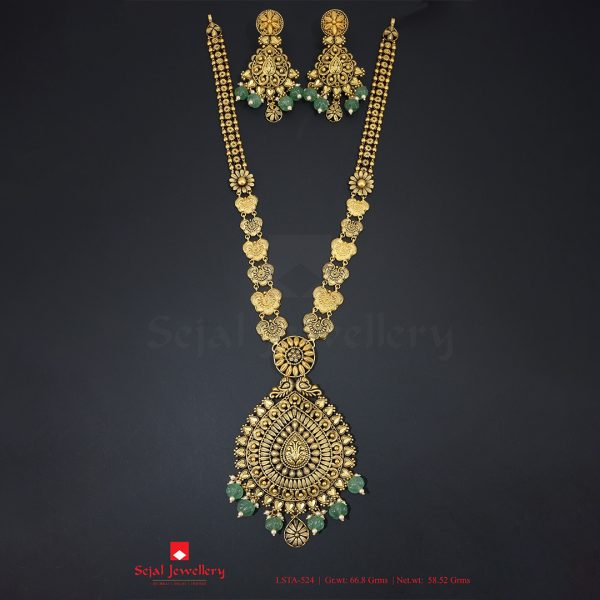 Antique Plain Jewellery Long Sets LSTA-524