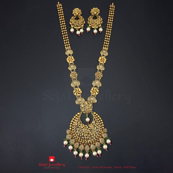 Antique Plain Jewellery Long Sets LSTA-525