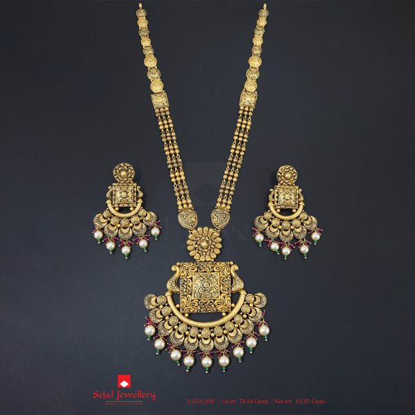 Antique Plain Jewellery Long Sets LSTA-598