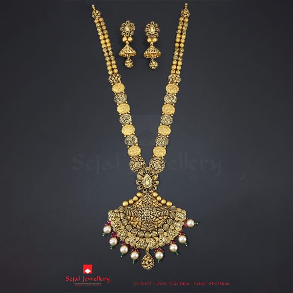 Antique Plain Jewellery Long Sets LSTA-673