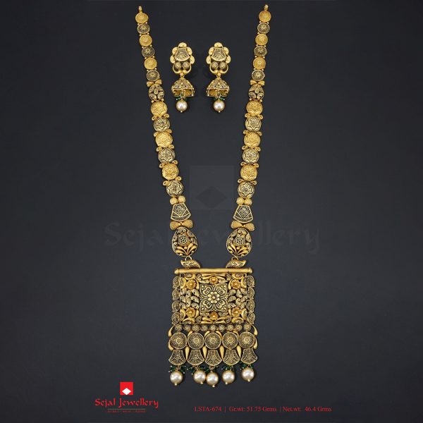 Antique Plain Jewellery Long Sets LSTA-674
