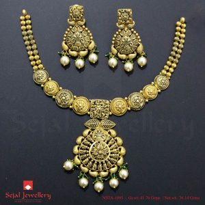 Antique Plain Jewellery Necklace Sets NSTA-1095