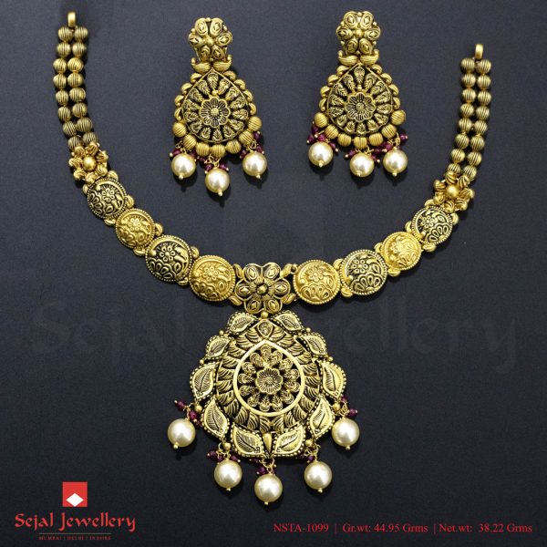Antique Plain Jewellery Necklace Sets