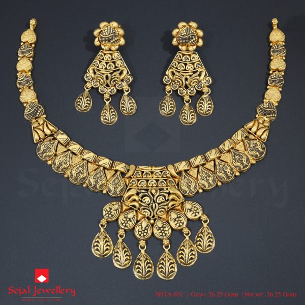 Antique Plain Jewellery Necklace Sets