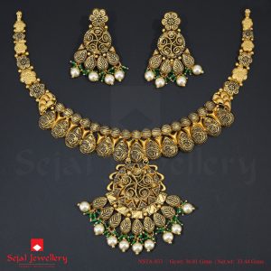 Antique Plain Jewellery Necklace Sets NSTA-833