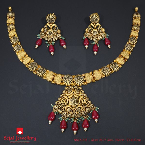 Antique Plain Jewellery Necklace Sets